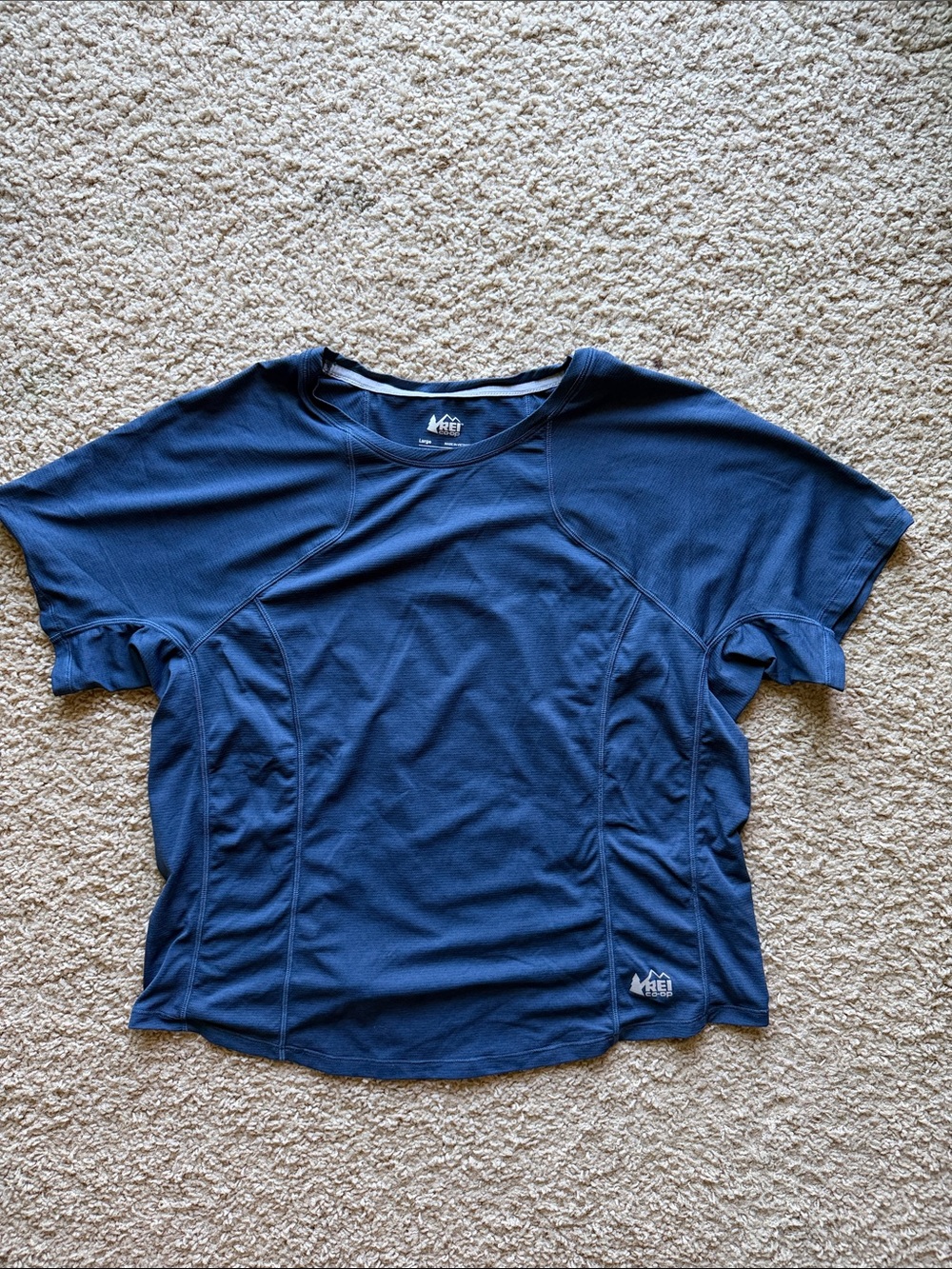 REI Navy Women's Short Sleeve Performance Shirt